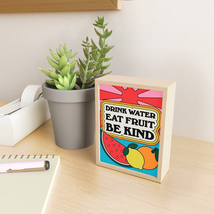 Drink Water Mini Art Print Gallery Image 2