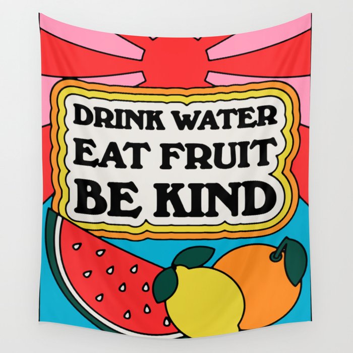 Drink Water Wall Tapestry Gallery Image 4