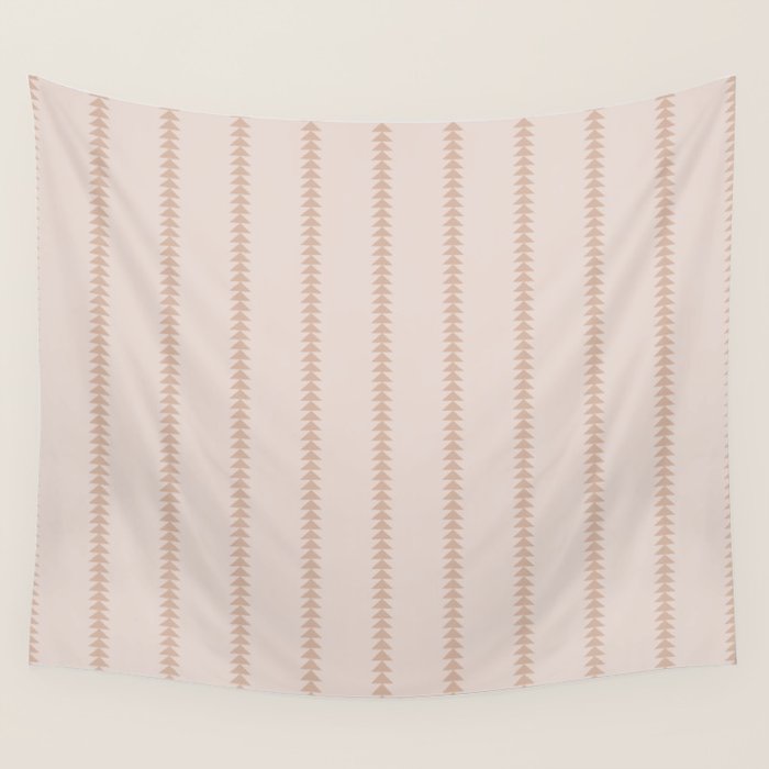Minimal Triangles - Natural Wall Tapestry Gallery Image 4