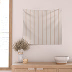 Minimal Triangles - Natural Wall Tapestry Gallery Image 2