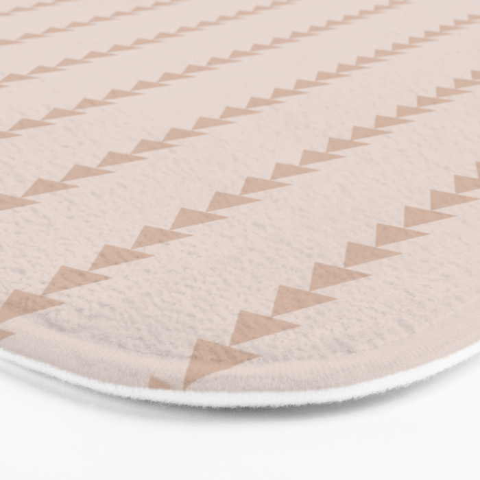Minimal Triangles - Natural Bath Mat Gallery Image 3