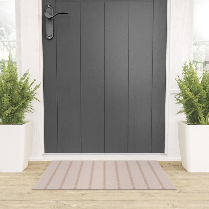 Minimal Triangles - Natural Welcome Mat Gallery Image 3