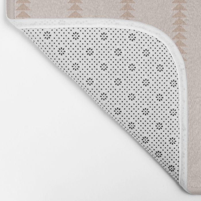 Minimal Triangles - Natural Bath Mat Gallery Image 2