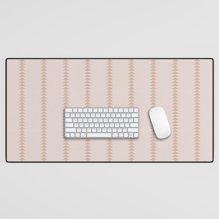 Minimal Triangles - Natural Desk Mat Gallery Image 1