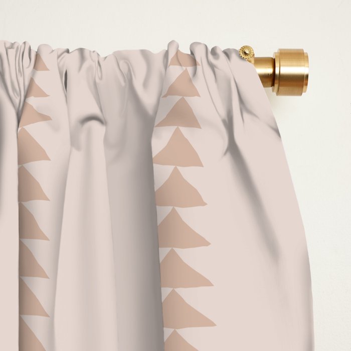 Minimal Triangles - Natural Window Curtain Gallery Image 2