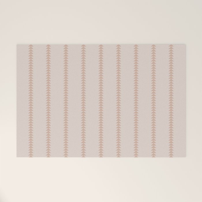 Minimal Triangles - Natural Welcome Mat Gallery Image 1