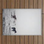 Horses in the Mist II Outdoor Rug Gallery Image 1