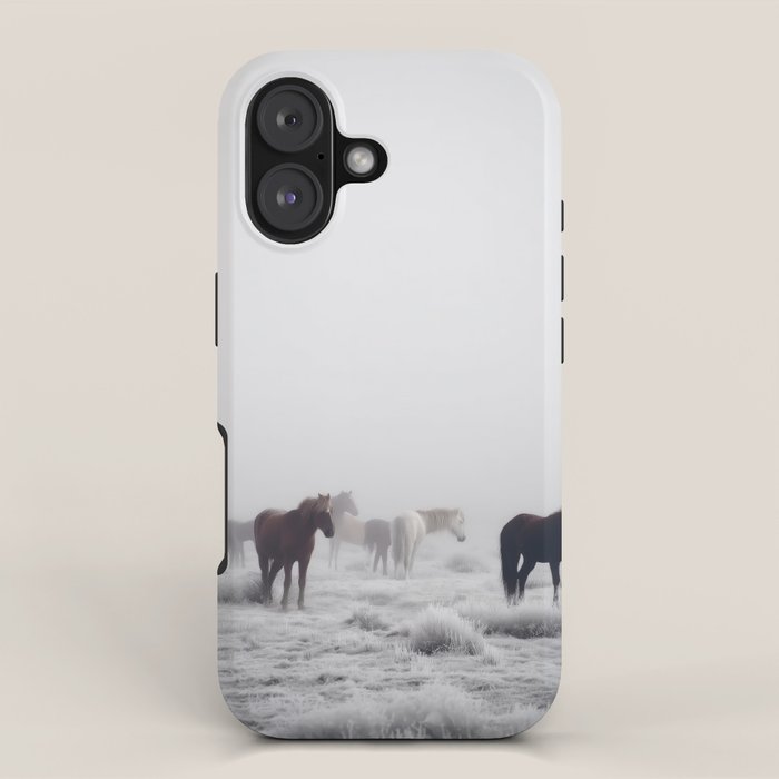 Horses in the Mist II iPhone Case Gallery Image 1