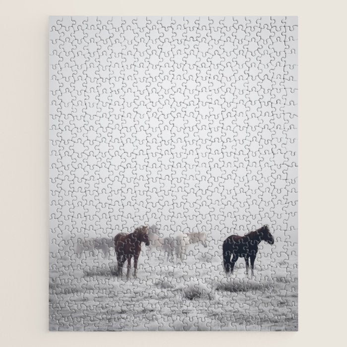 Horses in the Mist II Jigsaw Puzzle Gallery Image 1