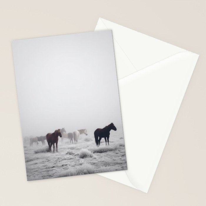 Horses in the Mist II Stationery Card Gallery Image 2