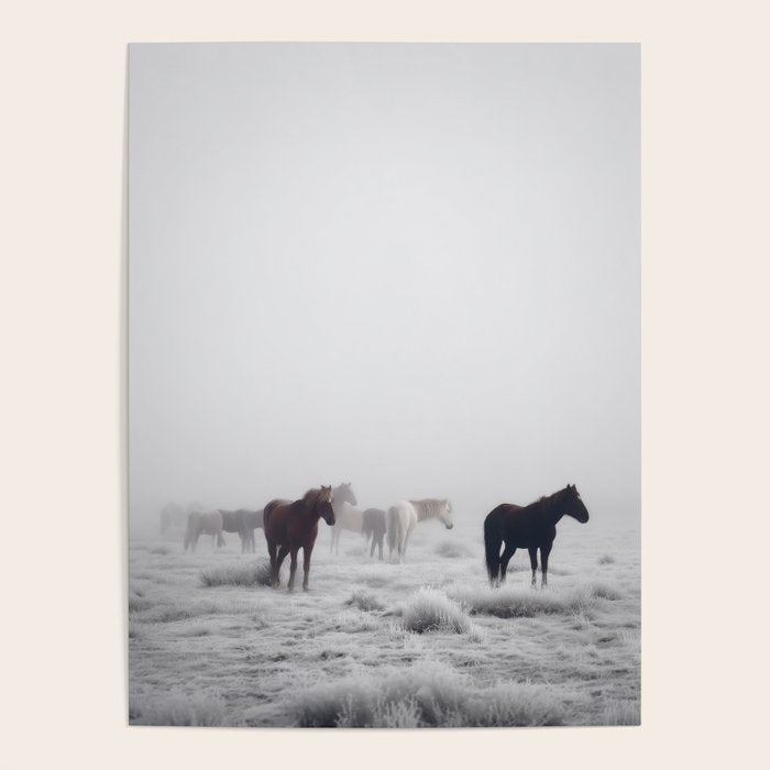 Horses in the Mist II Poster Gallery Image 4