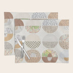 Patterned Circles: Maps & Kraft Paper Placemat Gallery Image 1