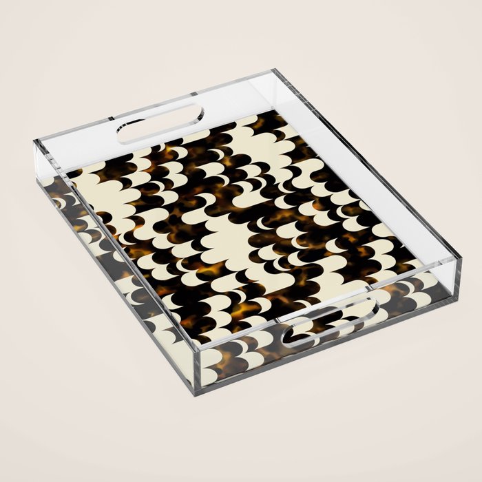 In Motion Amber Tortoise Acrylic Tray Gallery Image 1
