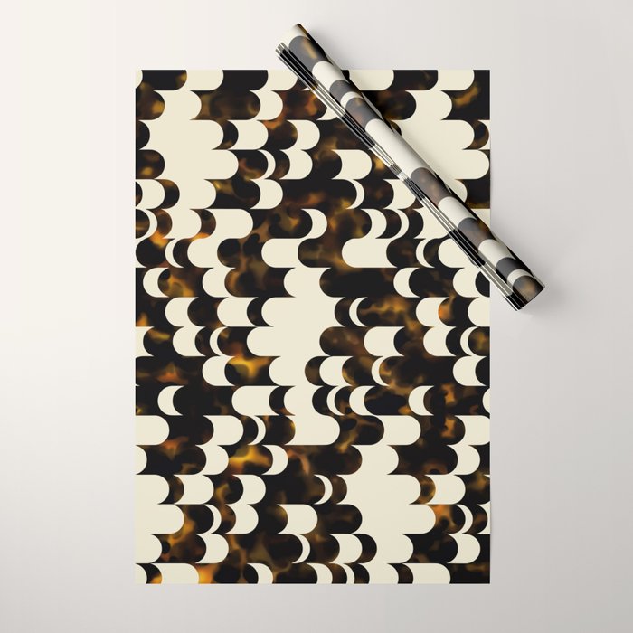 In Motion Amber Tortoise Wrapping Paper Gallery Image 1