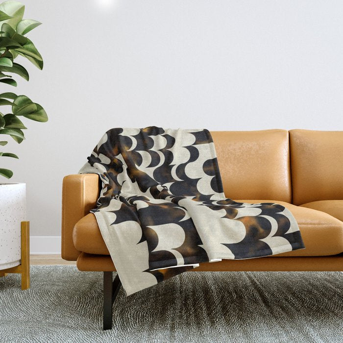 In Motion Amber Tortoise Throw Blanket Gallery Image 1