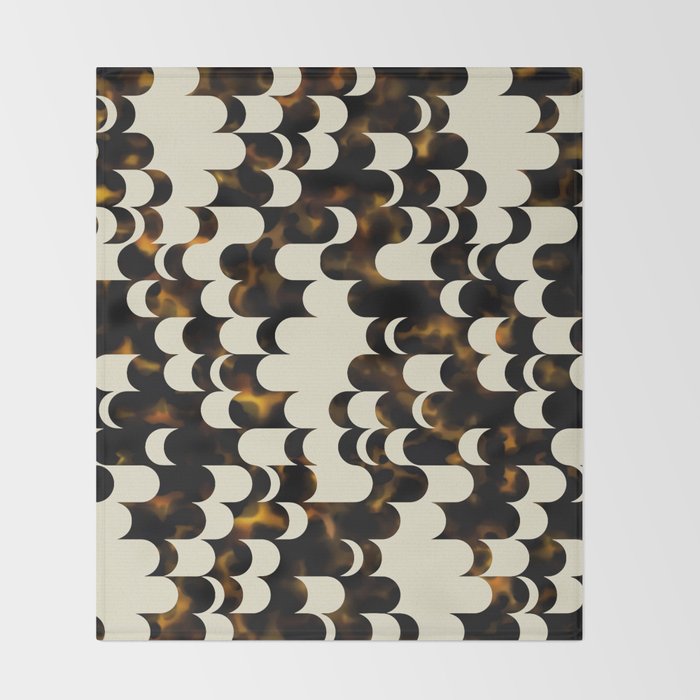 In Motion Amber Tortoise Throw Blanket Gallery Image 2