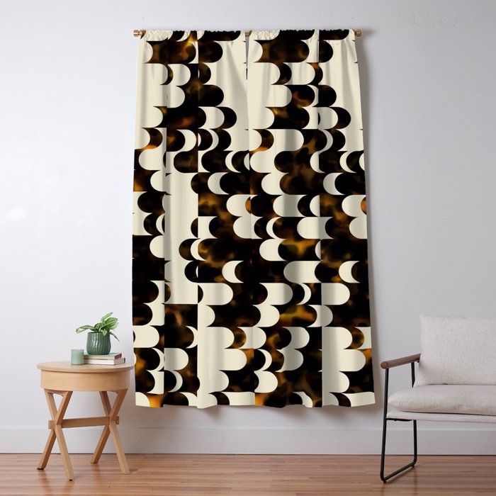 In Motion Amber Tortoise Window Curtain Gallery Image 5