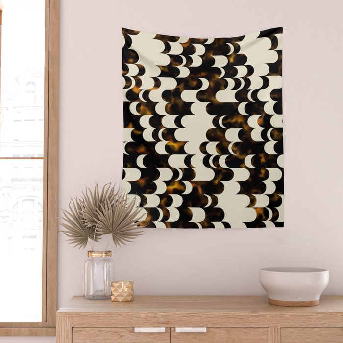 In Motion Amber Tortoise Wall Tapestry Gallery Image 2