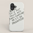 Working from Home iPhone Case Gallery Image 1