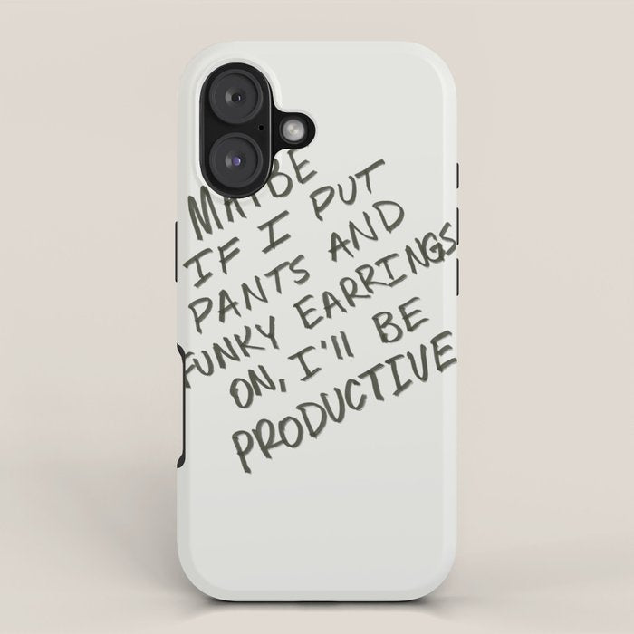 Working from Home iPhone Case Gallery Image 1
