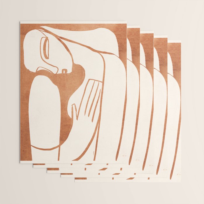 Abstract Female Figure 23 Wrapping Paper Gallery Image 3