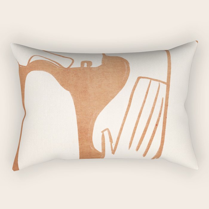 Abstract Female Figure 23 Rectangular Pillow Gallery Image 2