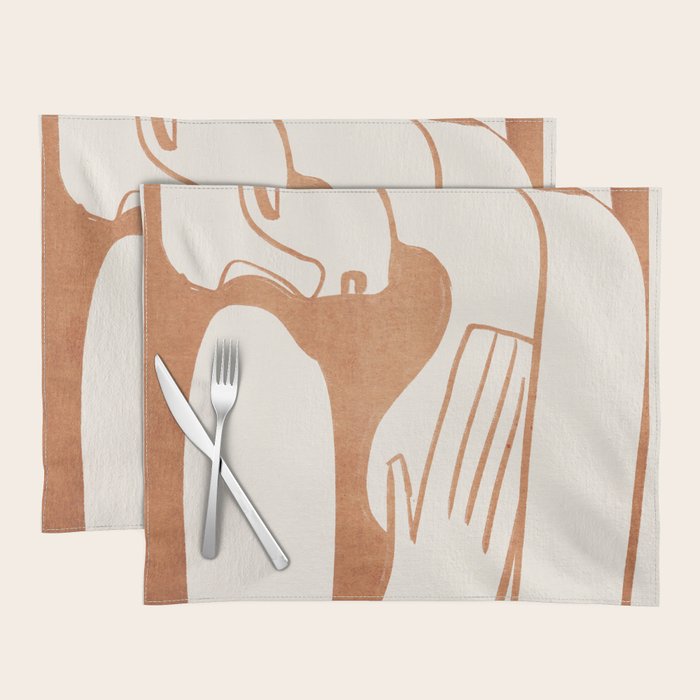 Abstract Female Figure 23 Placemat Gallery Image 1