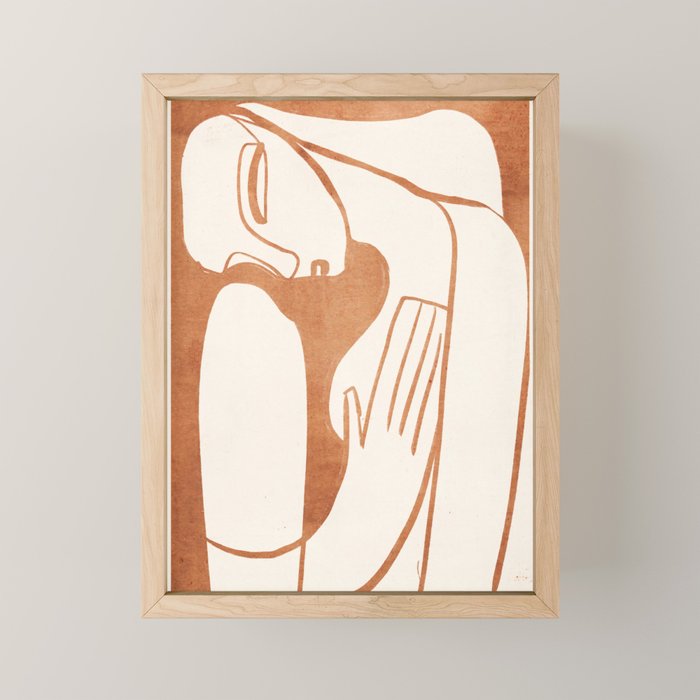 Abstract Female Figure 23 Mini Art Print Gallery Image 1