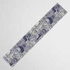 cryptid crowd blue off white Table Runner Gallery Image 3
