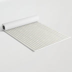 Minimalist Black and Off-White Grid with Color Accents Yoga Mat Gallery Image 2