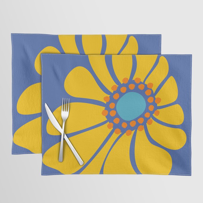 Groovy Yellow Flower Placemat