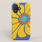 Groovy Yellow Flower iPhone Case Gallery Image 1
