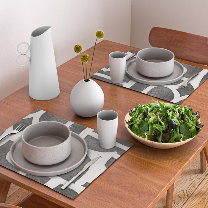 Linocut Abstract #2 Placemat Gallery Image 2