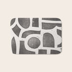Linocut Abstract #2 Bath Mat Gallery Image 1