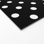 Classic Black & White Polka Dots Pattern Welcome Mat Gallery Image 2