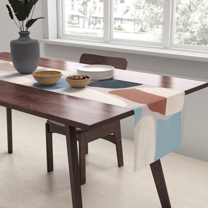Soft Organic Stone Forms Table Runner Gallery Image 2