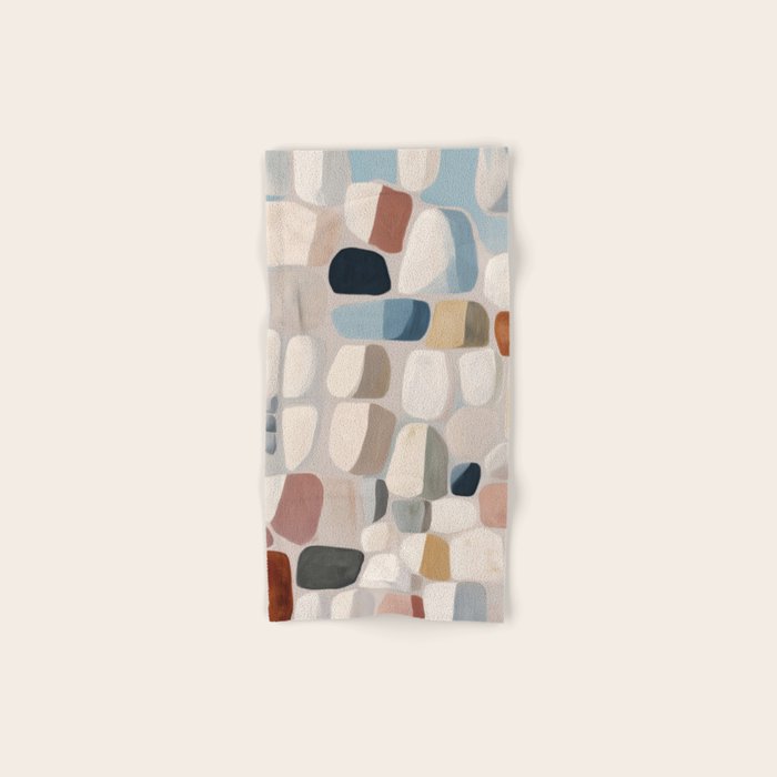 Soft Organic Stone Forms Bath Towel Gallery Image 1