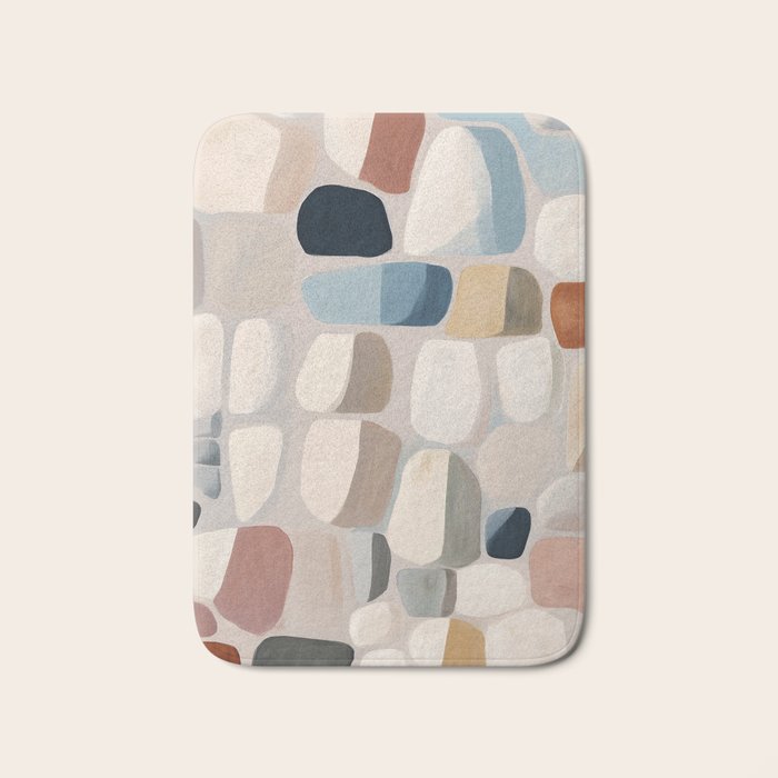 Soft Organic Stone Forms Bath Mat Gallery Image 1
