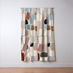 Soft Organic Stone Forms Window Curtain Gallery Image 3