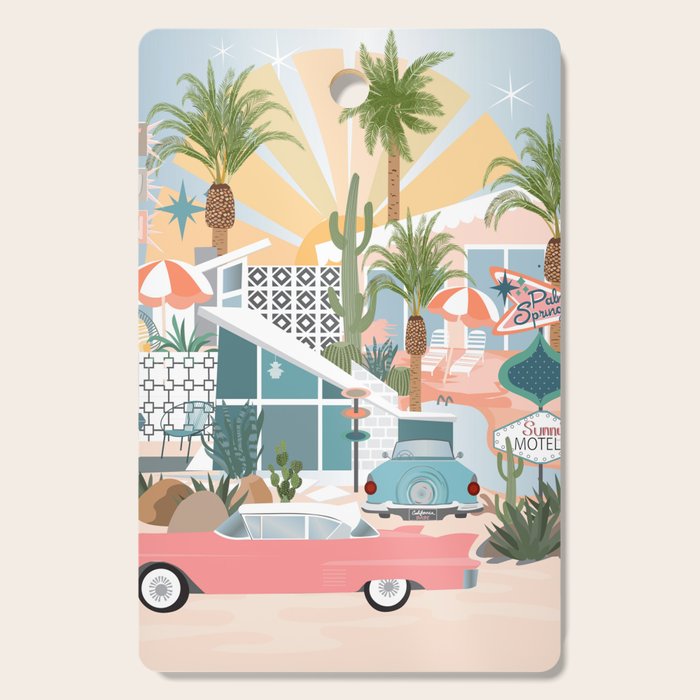Retro Palm Springs Cutting Board Gallery Image 1