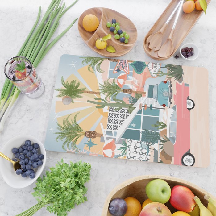 Retro Palm Springs Cutting Board Gallery Image 2
