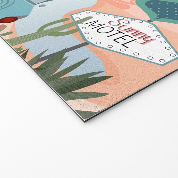 Retro Palm Springs Welcome Mat Gallery Image 2