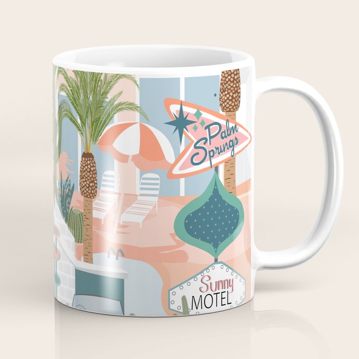 Retro Palm Springs Coffee Mug Gallery Image 1
