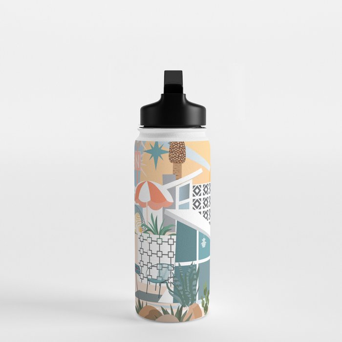 Retro Palm Springs Water Bottle Gallery Image 3