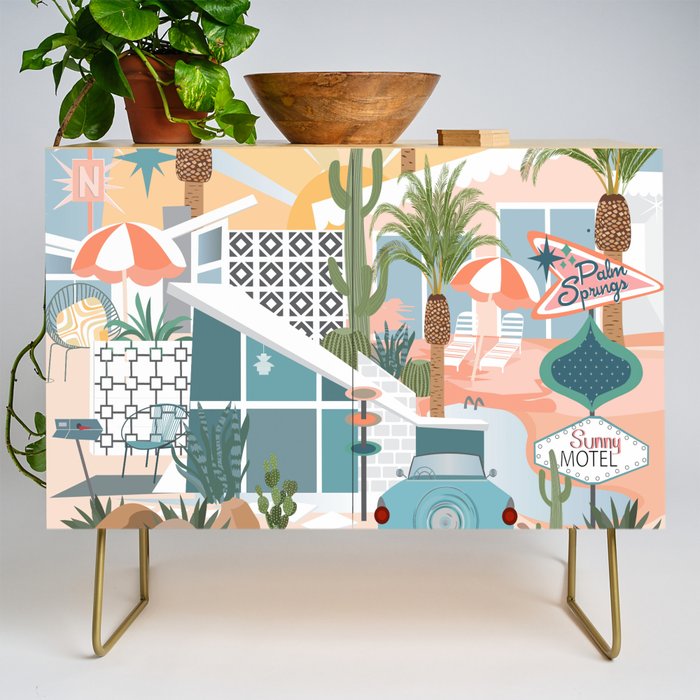 Retro Palm Springs Credenza Gallery Image 1
