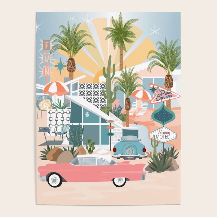 Retro Palm Springs Poster
