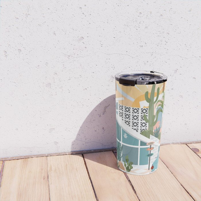 Retro Palm Springs Travel Mug Gallery Image 4