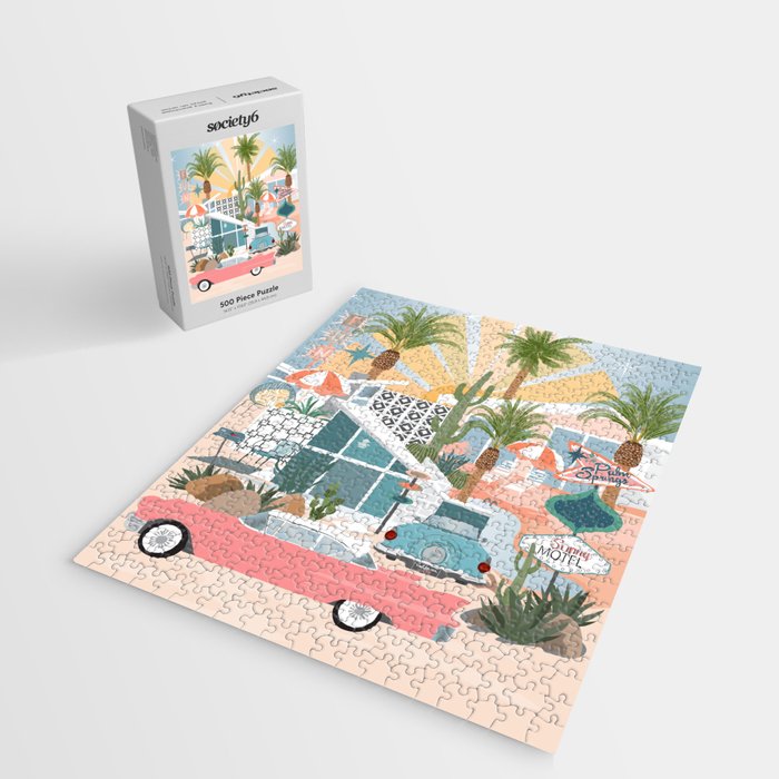 Retro Palm Springs Jigsaw Puzzle Gallery Image 2