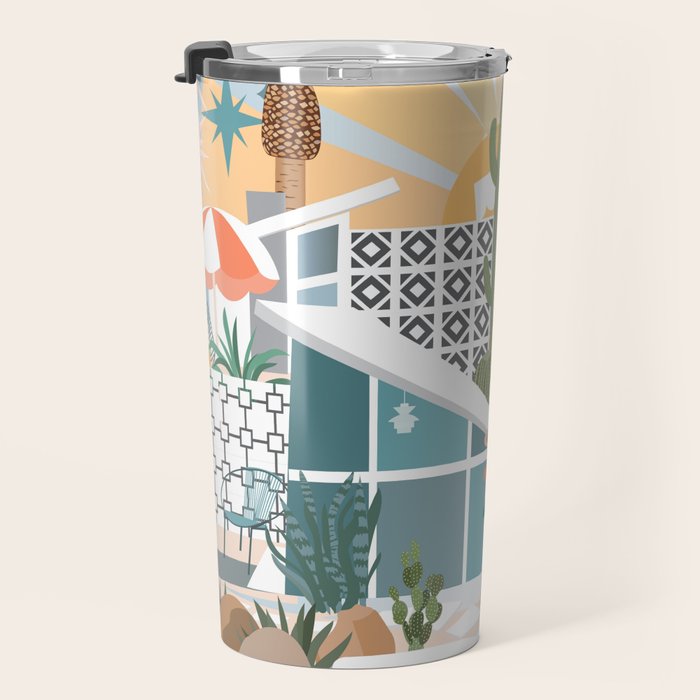 Retro Palm Springs Travel Mug Gallery Image 3