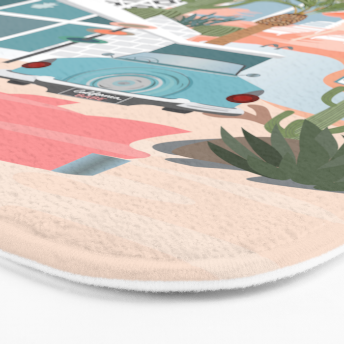 Retro Palm Springs Bath Mat Gallery Image 3